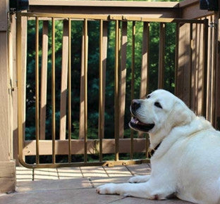 outdoor dog gate for deck