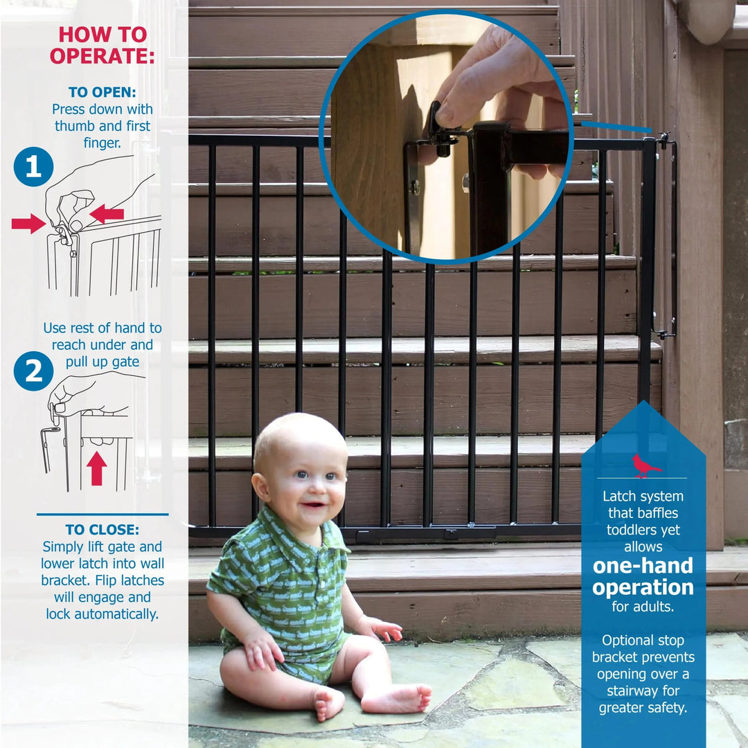 Indoor/Outdoor Dog Gate-White