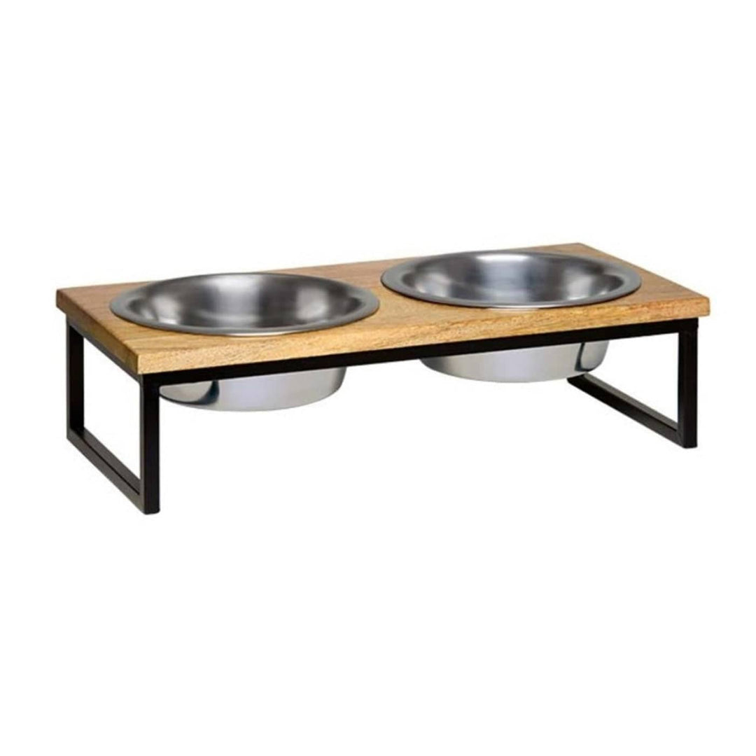 Wood Top Gormet Dog Feeder