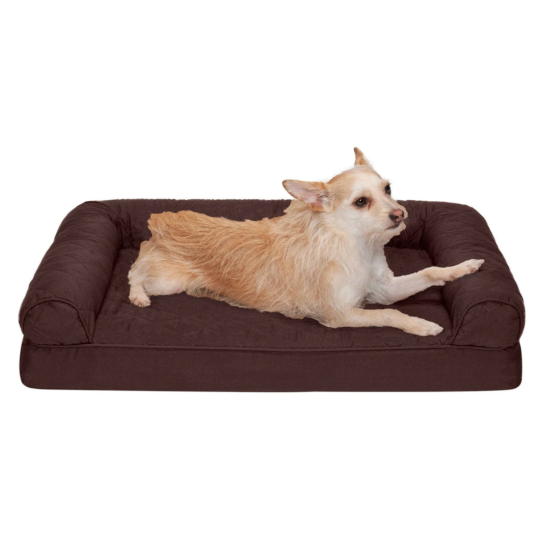 coffee ortho dog bed