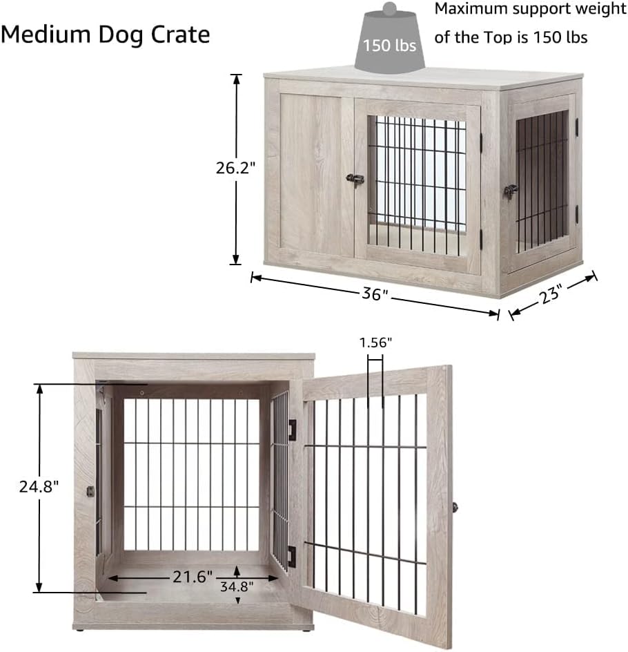 gray unipaws 2 door dog crate