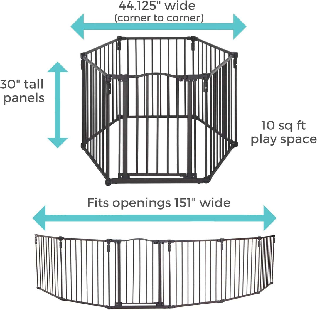 151 in Ex-Wide Wall Mount Pet Gate