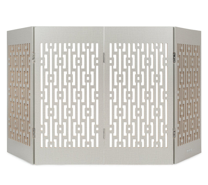 gray geom decorator gate indoor pet barreir 50 inch wide