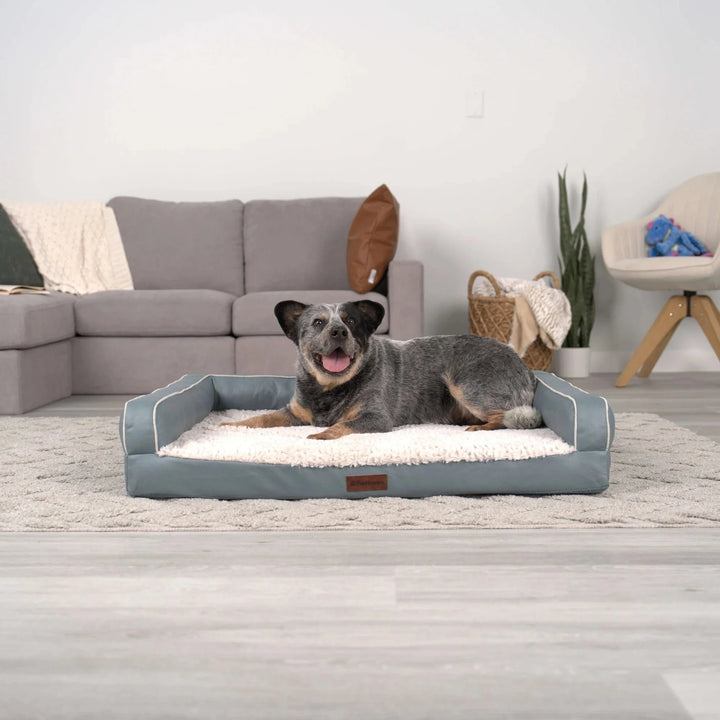 modern bolster sofa bed -blue sky
