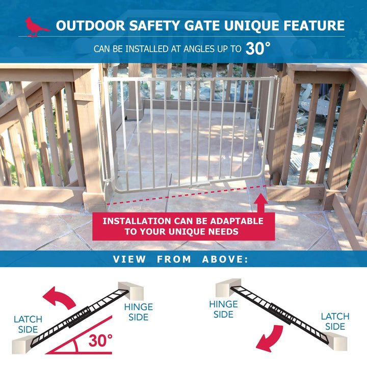 Indoor/Outdoor Steel Hardware Mount Gate