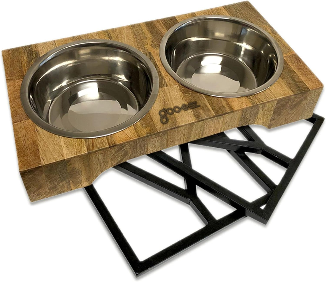 Wood Dog Bowl Stand