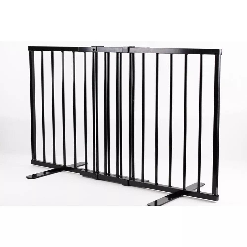 black metal pet gate 20 in. tall