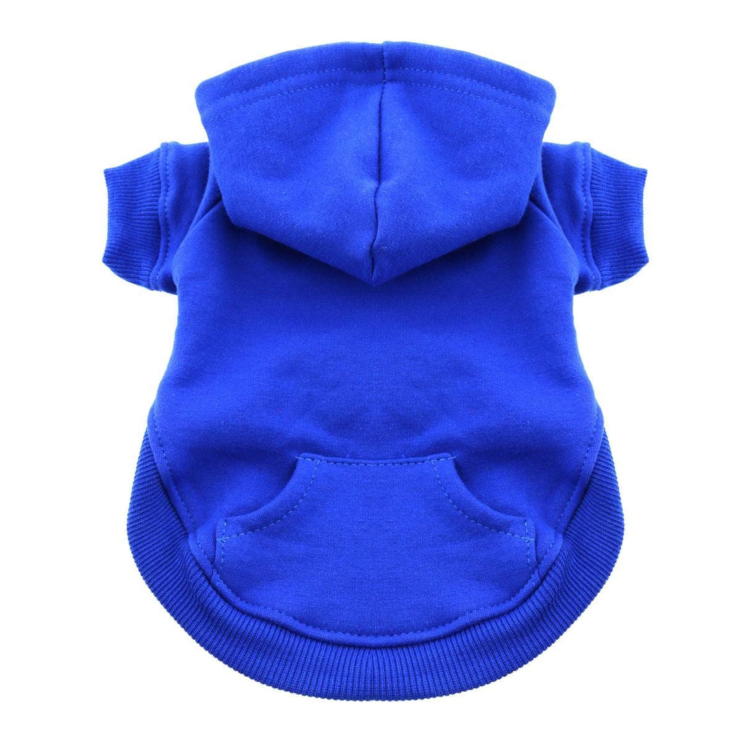 blue dog pocket hoodie