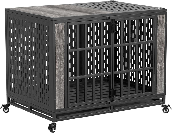Metal Crate for Anxious Dogs