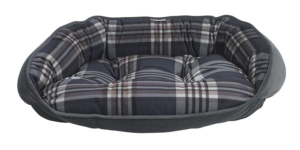 Graystone Tartan Bolster Dog Bed1