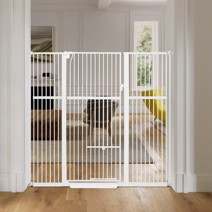 ex wide cat barrier gate  -white
