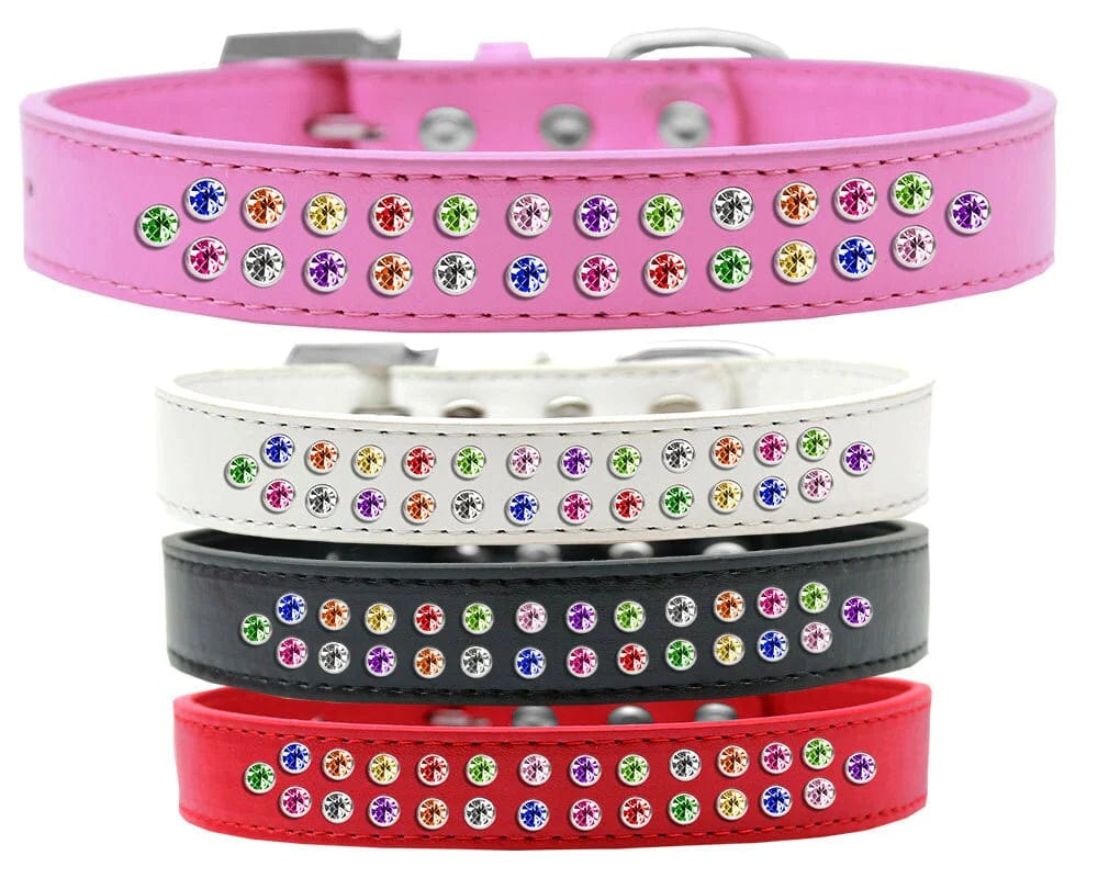 Rhinestone Metal Buckle Collar