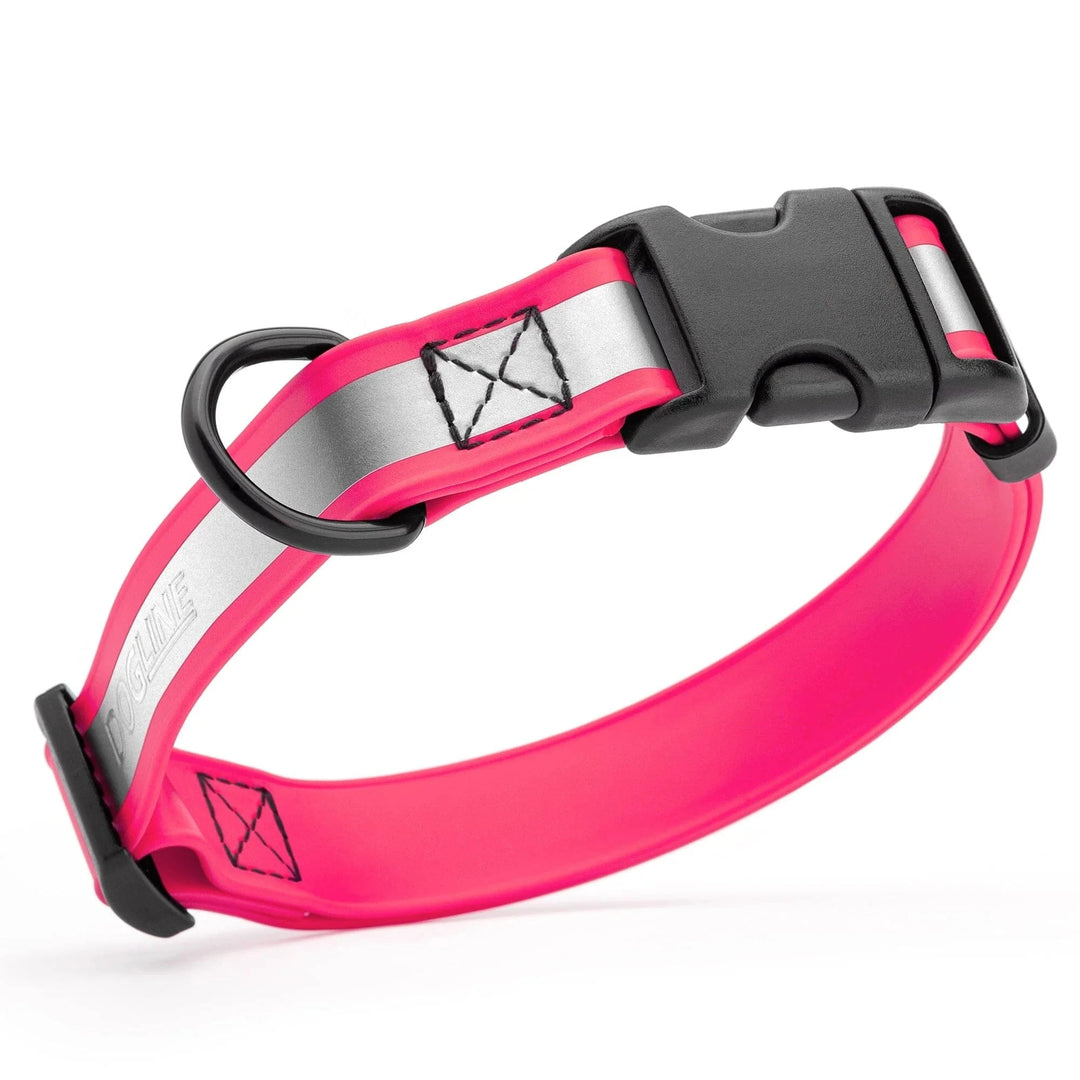 pink glowing dog collar