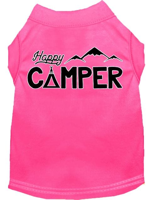 pnk happy camper dog shirt