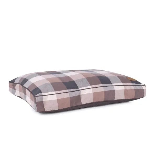 plaid gray dog pendelton bed