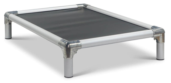 aluminum-dog-cot - deep smoke color fabric