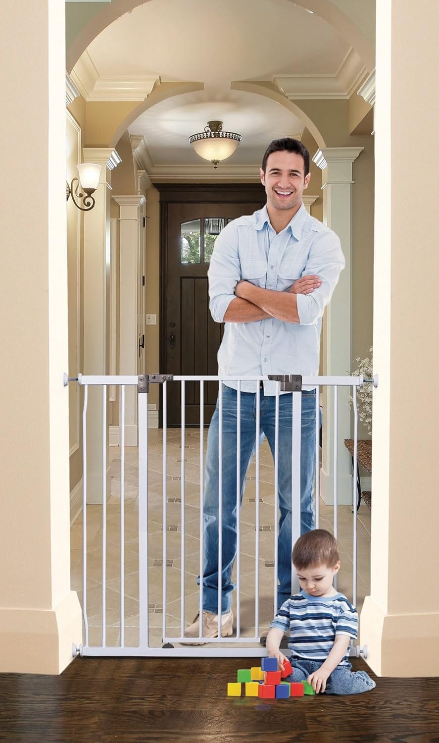 Pet gate 52 inches wide best sale