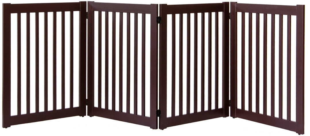 4 panel mahogany dog gate-wood