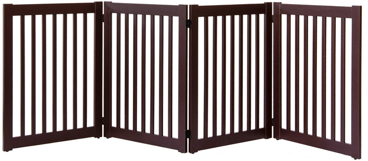 4 panel mahogany dog gate-wood