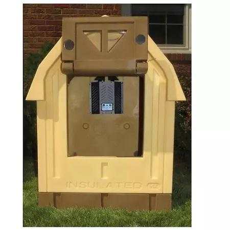 Installed dog house heater