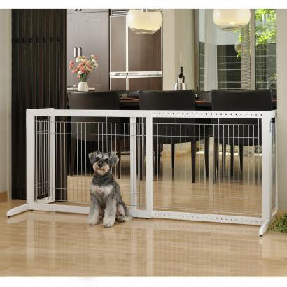 Freestanding Pet Gate HL- white