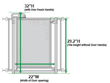32" tall gate dimensions