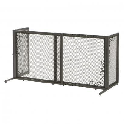 metal mesh dog barrier gate -small bronze