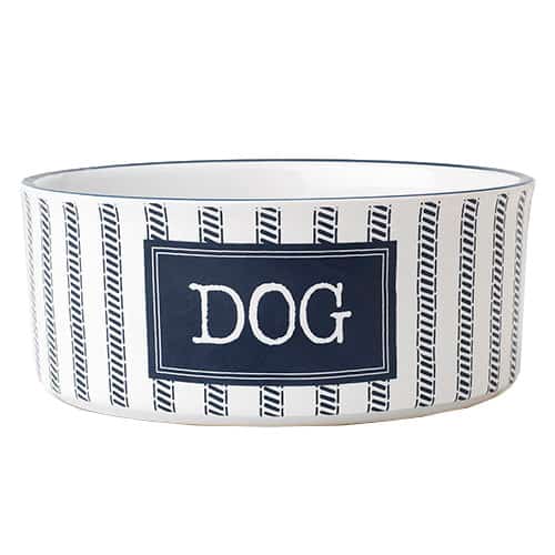 Ceramic DOG crock water food bowl