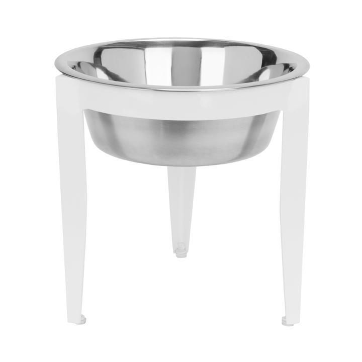 White Dog Diner - single stainless steel bowl