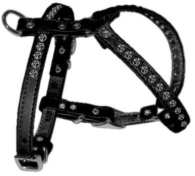 fashion dog harness with rhinestones