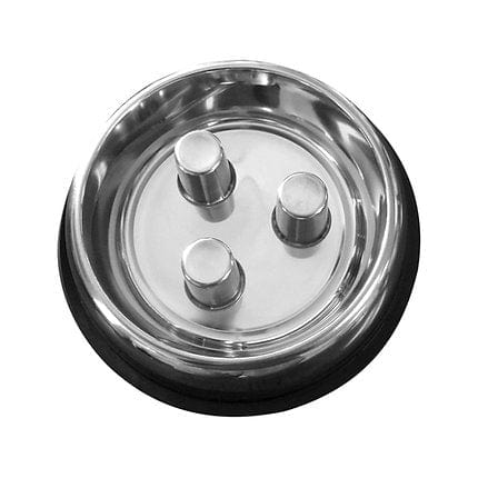 brake-fast-Stainless-steel-slow-feeding-dog-bowl 