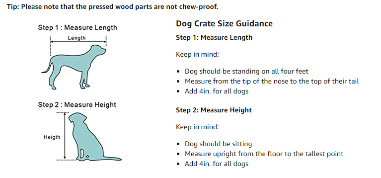 Dog Size for Crates