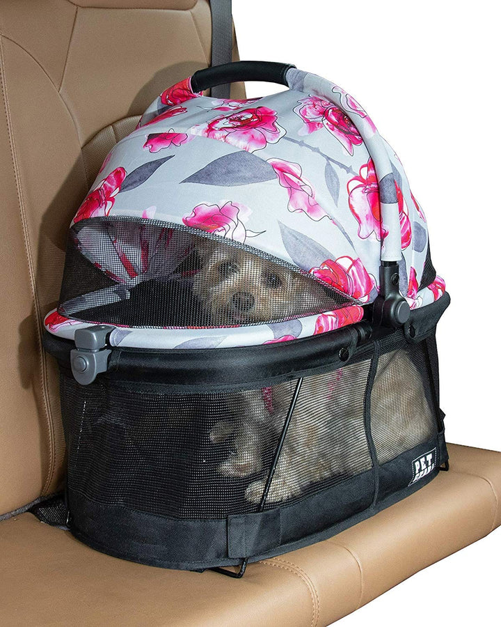 car seat dog carrier with closing top