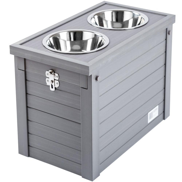 gray old dog diner with storage
