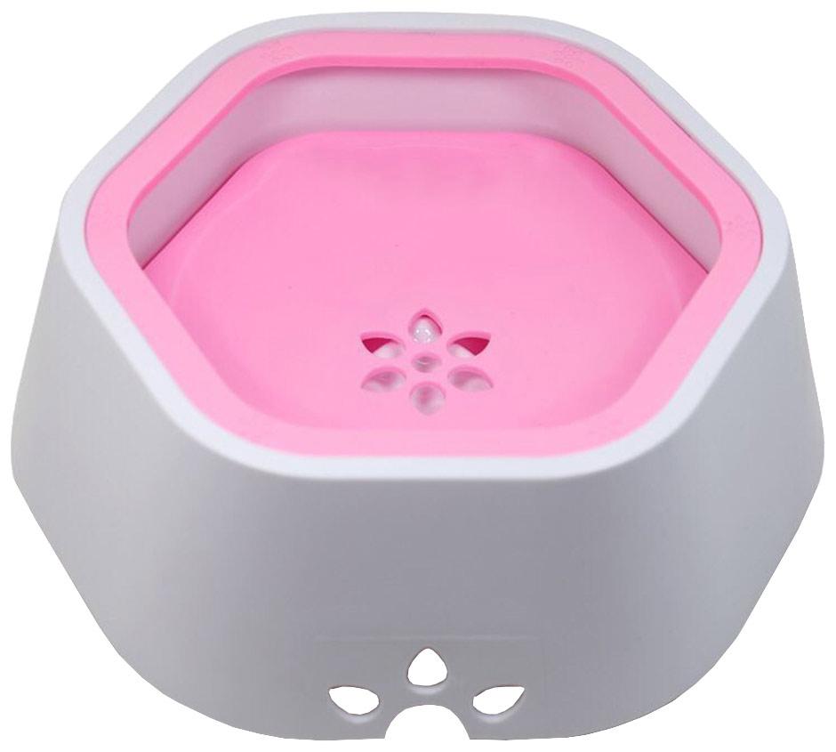 Pink dog  water bowl