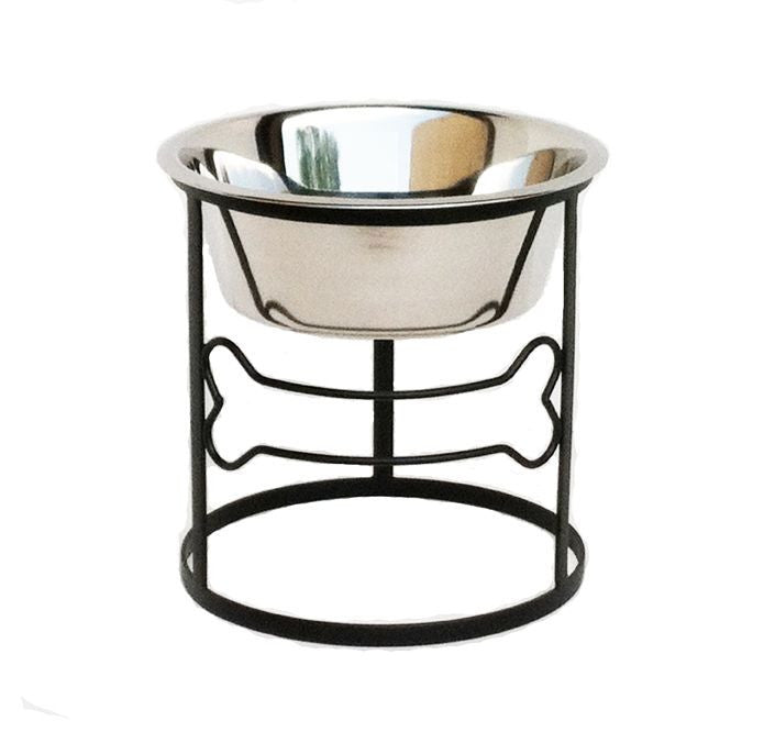 Single elevated dog bowl stand deals