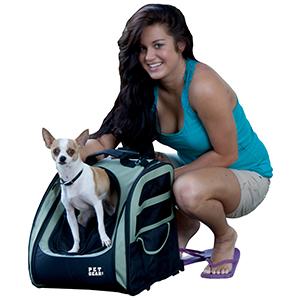 Small Dog Backpack Carrier w/ Wheels