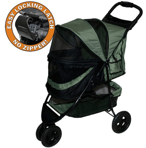 Sporty Pet Stroller with Canopy Supports 45 lbs OfficialDogHouse