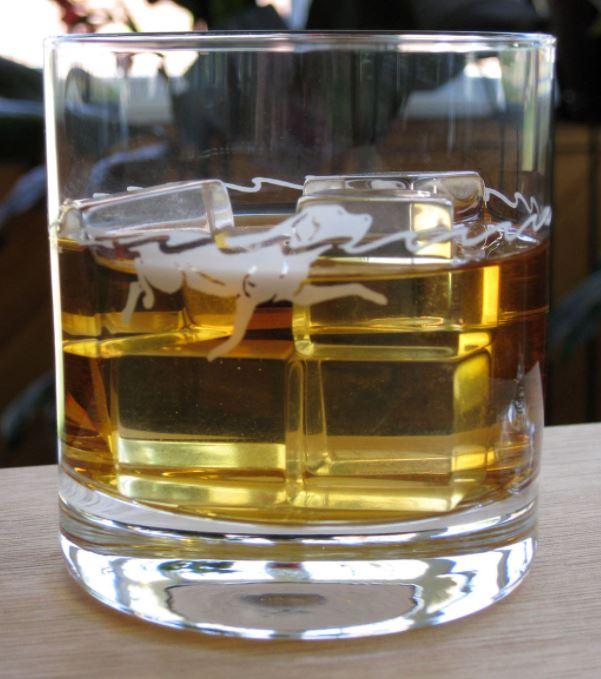 dog etched drinking glasses set of 4