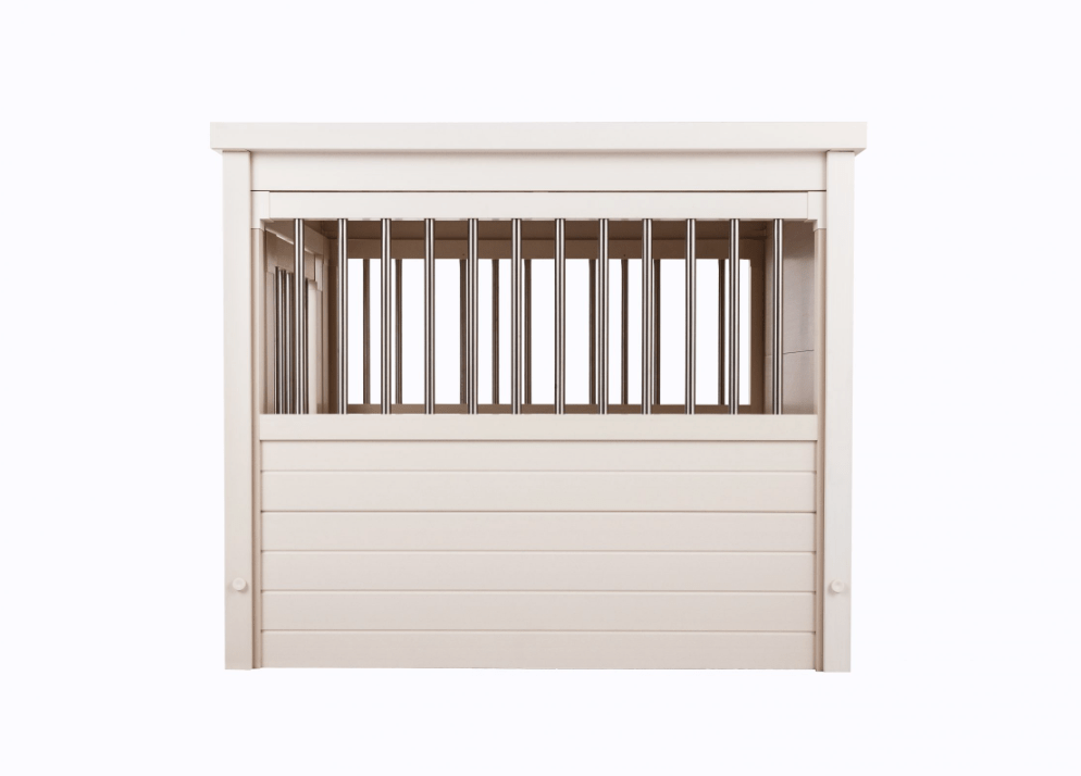 New Age-Plastic dog crate furniture-white