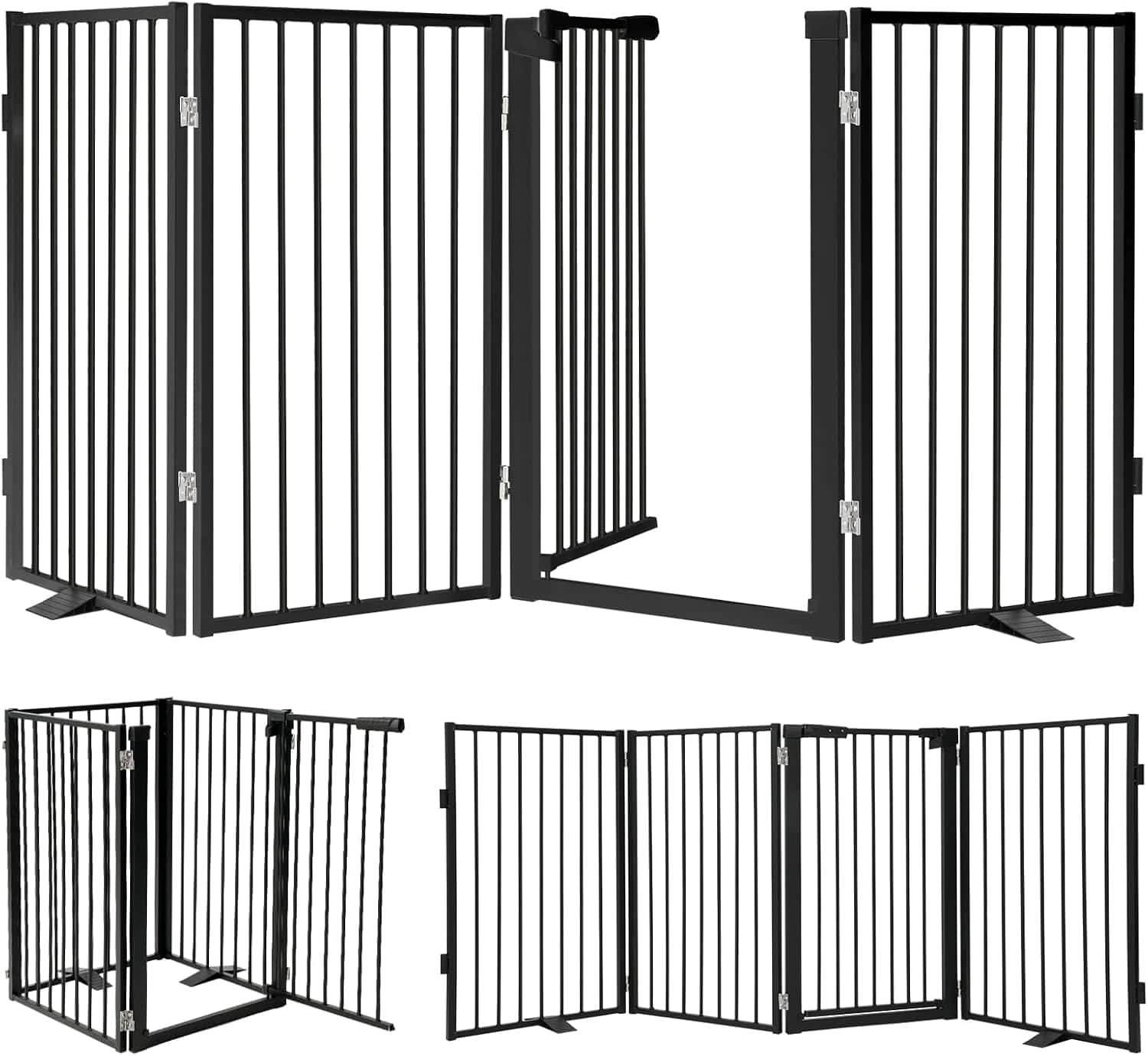 ★vet★アイシェルター　3個セット Black Extra Wide and 32 in. Tall Metal Pet Barrier – OfficialDogHouse