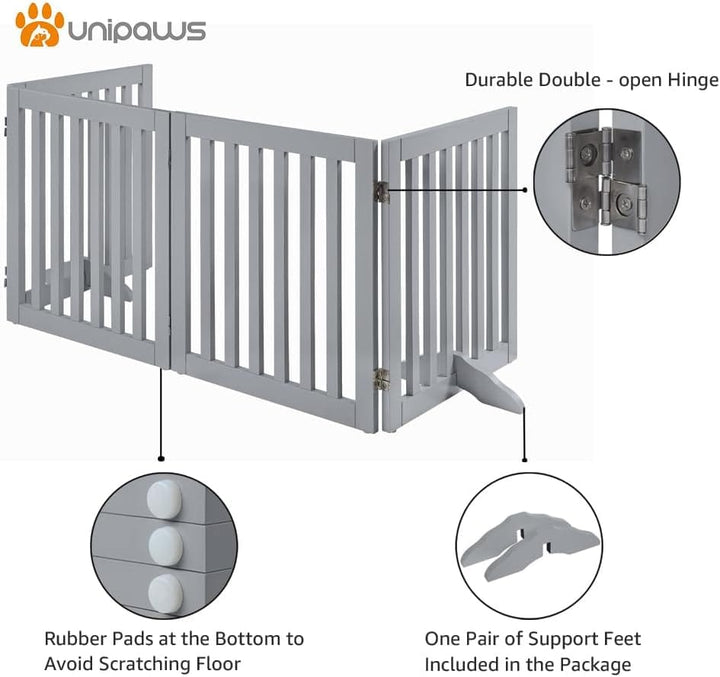Unified 24" Tall 4 Panel Freestanding Gate