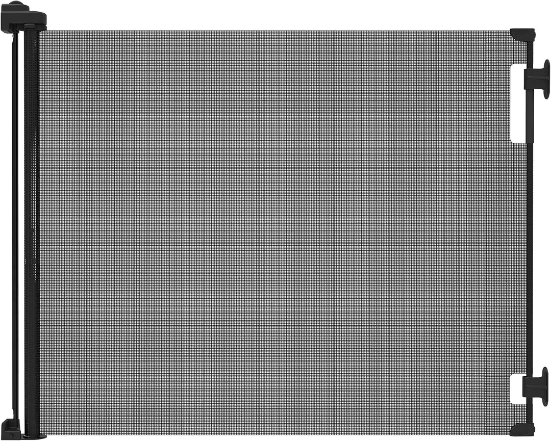 black mesh pet gate retractable