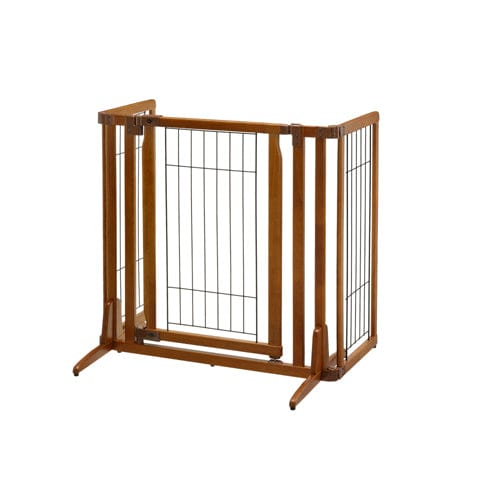 pet gate with hinge door