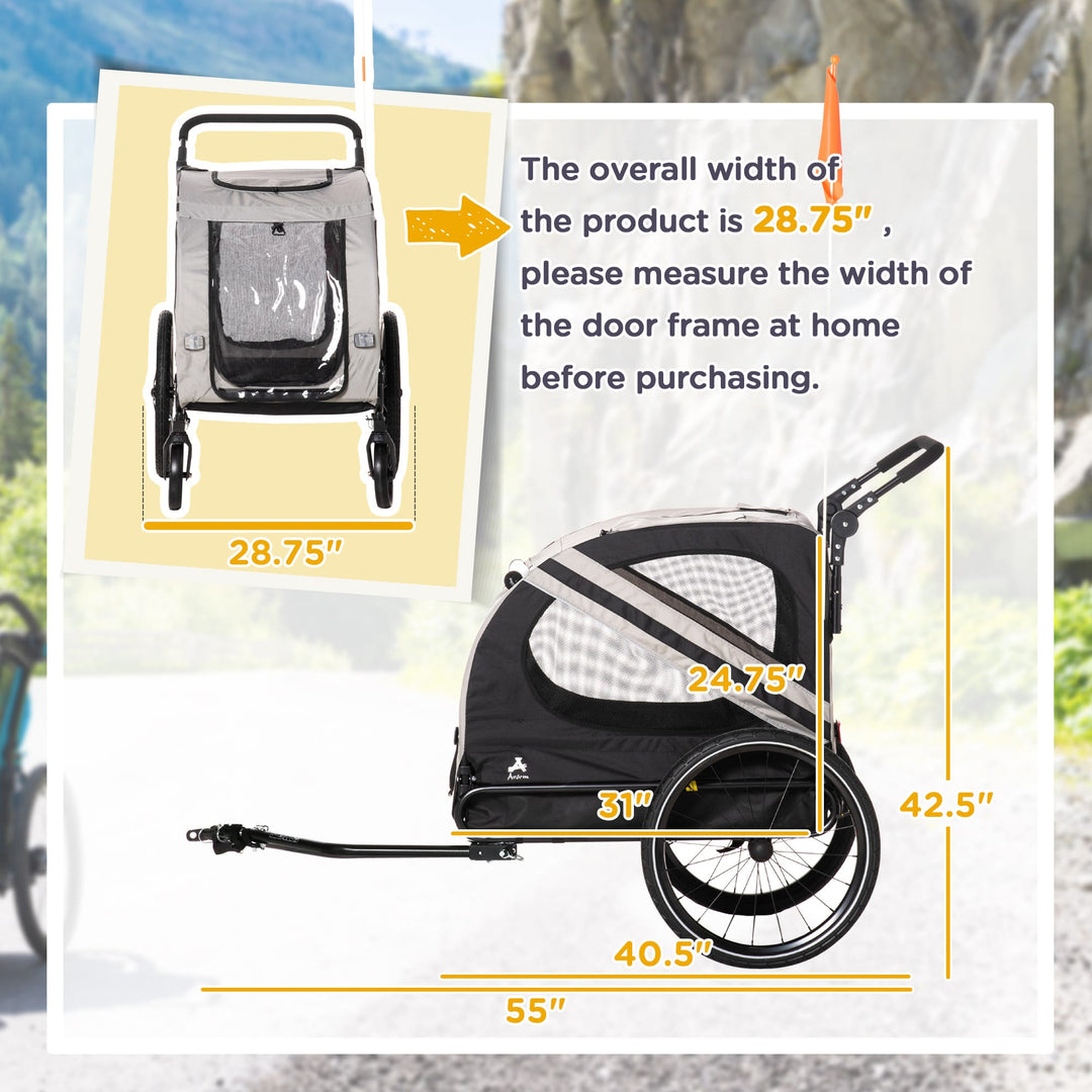 2 in one Bike Trailer -Pet Stroller