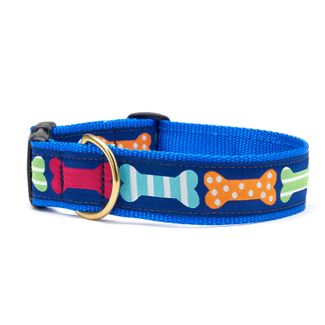 big bones extra wide large dog collar with brass lead ring and quick release buckle