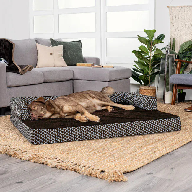 brown lux bed