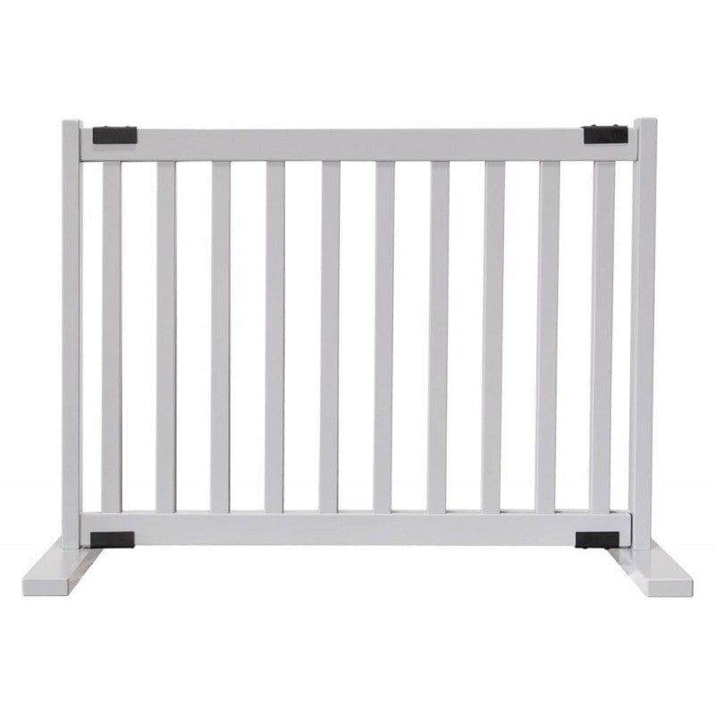 gray dog gate width adjustable