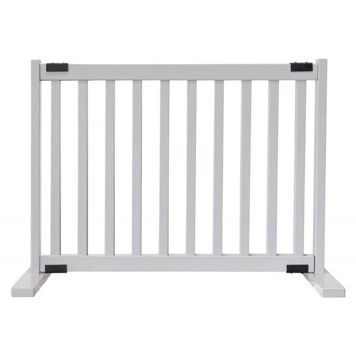 gray dog gate width adjustable