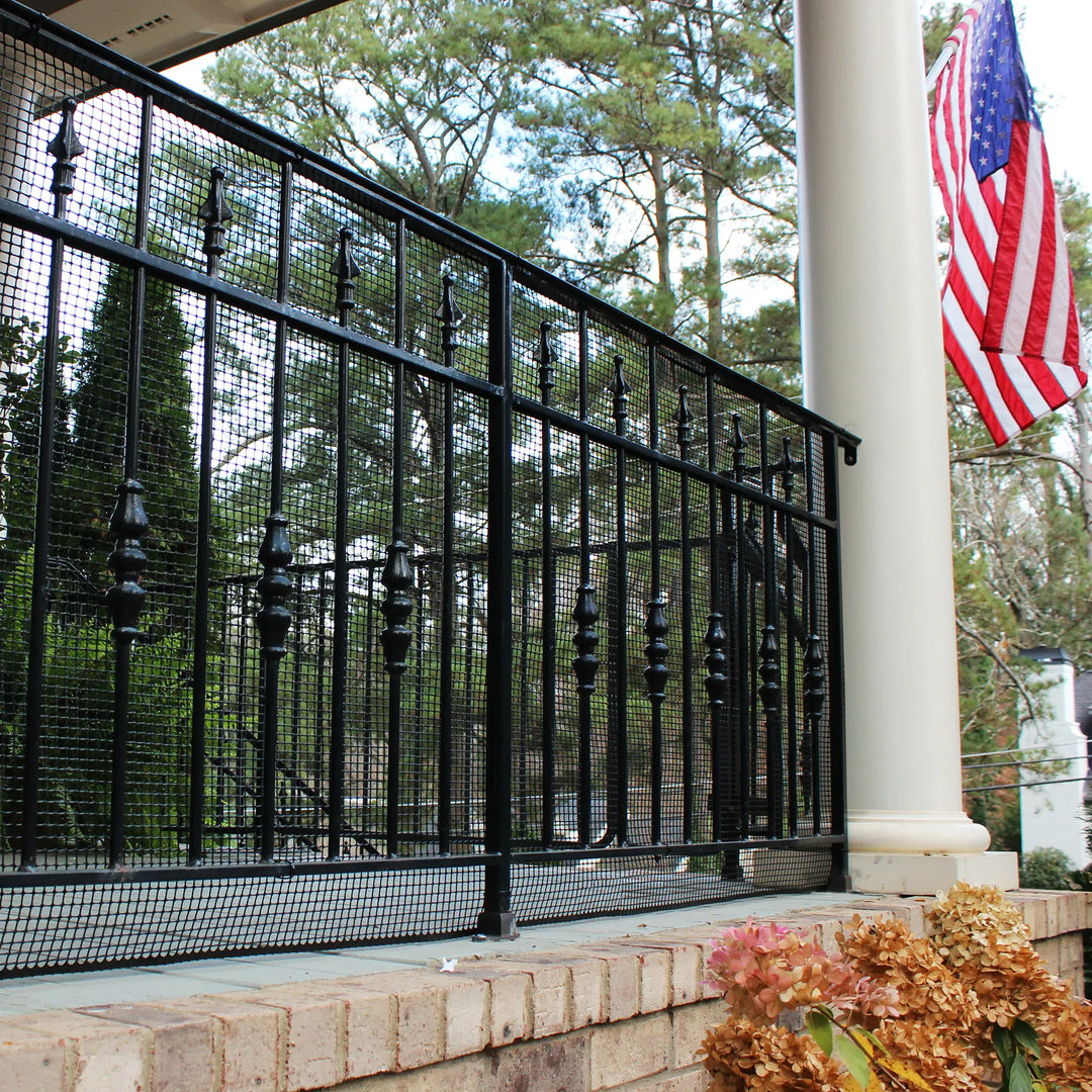 outdoor deck safey netting black